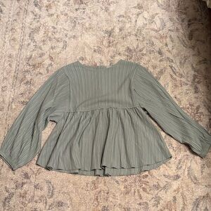 Ro & De Sage Green Blouse